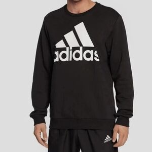 Adidas Men's Black Sweatshirt Fleece Lined Size L
